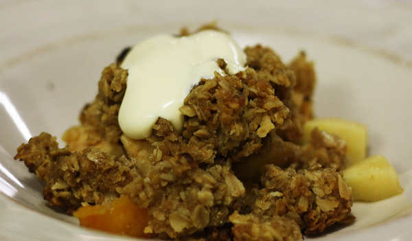 Golden Syrup Apple Crumble
